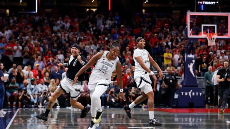 WNBA: Gray hits pair of buzzer-beating 3-pointers to lift Aces to OT win